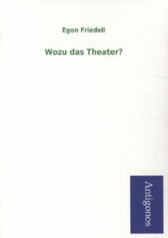 Cover Wozu das Theater?