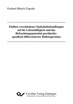 Einfluss verschiedener Ejakulatbehandlungen auf die Lebensfähigkeit und das Befruchtungspotential geschlechtsspezifisch differenzierter Bullenspermien - Mönch-Tegeder, Gerhard