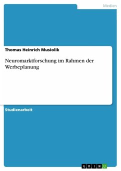 Neuromarktforschung im Rahmen der Werbeplanung - Musiolik, Thomas H.