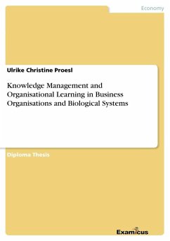 Knowledge Management and Organisational Learning in Business Organisations and Biological Systems - Proesl, Ulrike Christine