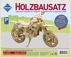 PEBARO 850/6 - Holzbausatz Cross-Motorrad, 56 Teile, Holzkonstruktion zum Zusammenstecken