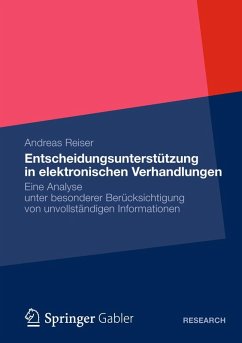 Cover Entscheidungsunterstützung in elektronischen Verhandlungen