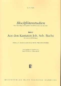 Cover Blockflötenstudien Band 2 Aus den Kantaten J.S. Bachs