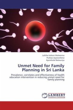 Unmet Need for Family Planning in Sri Lanka - Malwenna, Lalitha Indrani;Jayawardana, Pushpa;Balasuriya, Ayendralal