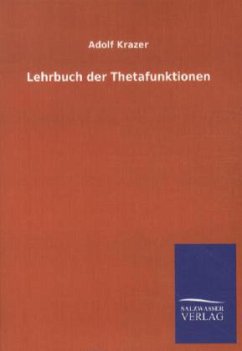 Lehrbuch der Thetafunktionen - Krazer, Adolf