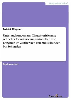 Untersuchungen zur Charakterisierung schneller Denaturierungskinetiken von Enzymen im Zeitbereich von Millisekunden bis Sekunden - Wegner, Patrick