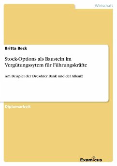 Stock-Options als Baustein im Vergütungssytem für Führungskräfte - Beck, Britta