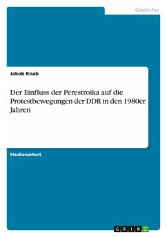 Der Einfluss der Perestroika auf die Protestbewegungen der DDR in den 1980er Jahren - Knab, Jakob