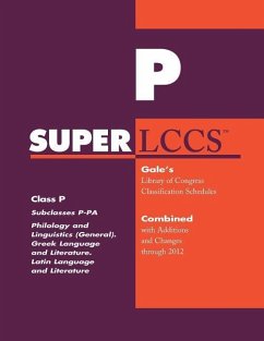 SUPERLCCS 2012: Subclass P-Pa: Philology, Linguistics and Classical Philology