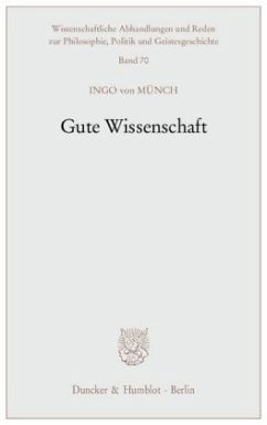 Gute Wissenschaft - Münch, Ingo von