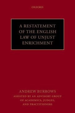 A Restatement of the English Law of Unjust Enrichment - Burrows