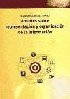 Apuntes sobre representación y organización de la información