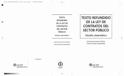 Texto Refundido de la Ley de Contratos del Sector Público: estudio sistemático