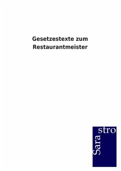 Cover Gesetzestexte zum Restaurantmeister