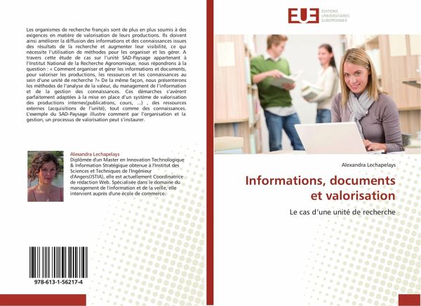 Informations, documents et valorisation Informations, documents et valorisation