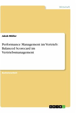 Performance Management im Vertrieb: Balanced Scorecard im Vertriebsmanagement - Müller, Jakob