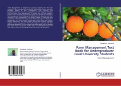 Farm Management Text Book for Undergraduate Level University Students - Gachena, Dessalegn