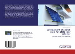 Development of a small scale flat plate solar collector