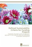 Defined Sustainability Criteria for Funding Projects