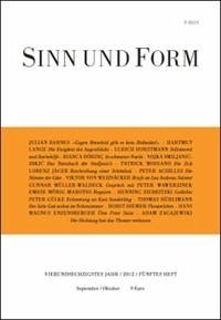 Sinn und Form 5/2012