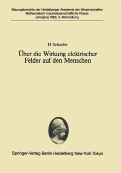 Über die Wirkung elektrischer Felder auf den Menschen - Schaefer, H.