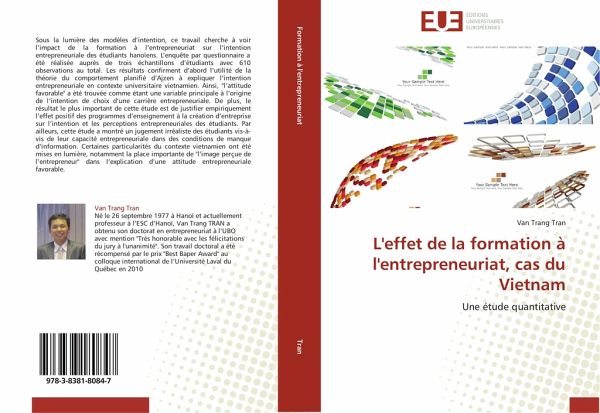 L'effet de la formation à l'entrepreneuriat, cas du Vietnam L'effet de la formation à l'entrepreneuriat, cas du Vietnam