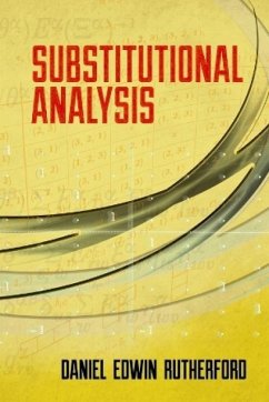 Substitutional Analysis - Rutherford, Daniel Edwin