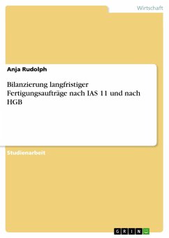 Bilanzierung langfristiger Fertigungsaufträge nach IAS 11 und nach HGB