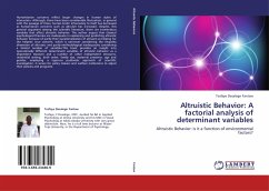 Altruistic Behavior: A factorial analysis of determinant variables