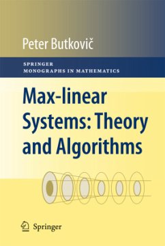 Max-linear Systems: Theory and Algorithms - Butkovic, Peter