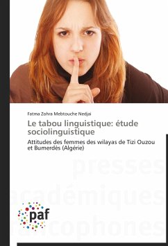 Le tabou linguistique: étude sociolinguistique - Mebtouche Nedjai, Fatma Zohra