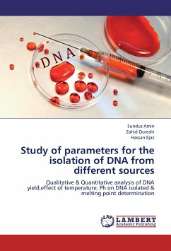 Study of parameters for the isolation of DNA from different sources - Amin, Sundus;Qureshi, Zahid;Ejaz, Hassan