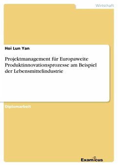 Projektmanagement für Europaweite Produktinnovationsprozesse am Beispiel der Lebensmittelindustrie