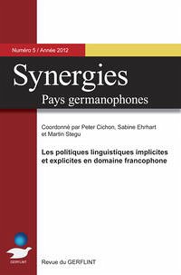 Synergies - Pays germanophones n° 5 (2012) - Cichon, Peter, Sabine Ehrhart und Martin Stegu
