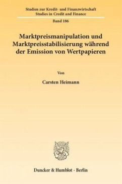 Cover Marktpreismanipulation und Marktpreisstabilisierung während der Emission von Wertpapieren.