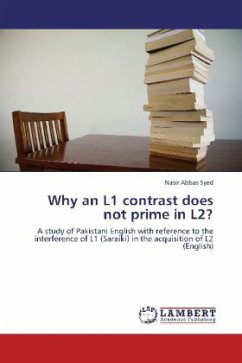 Why an L1 contrast does not prime in L2?