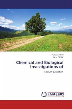 Chemical and Biological Investigations of - Ahmed, Yunus;Akhtar, Parul