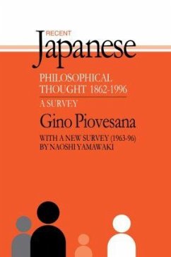 Recent Japanese Philosophical Thought 1862-1994 - Piovesana, Gino K