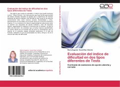 Evaluación del índice de dificultad en dos tipos diferentes de Tests - Canut Diaz Velarde, Maria Eugenia