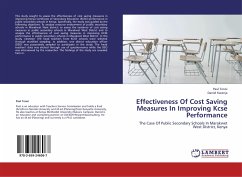 Effectiveness Of Cost Saving Measures In Improving Kcse Performance
