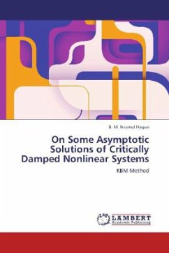 On Some Asymptotic Solutions of Critically Damped Nonlinear Systems