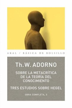 Sobre la metacrítica de la teoría del conocimiento - Adorno, Theodor W.