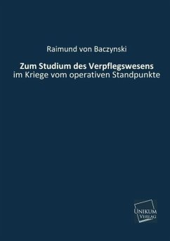 Cover Zum Studium des Verpflegswesens