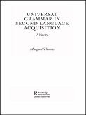 Universal Grammar in Second-Language Acquisition