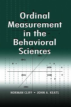 Ordinal Measurement in the Behavioral Sciences - Cliff, Norman; Keats, John A