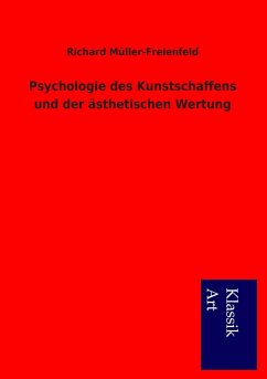 Cover Psychologie des Kunstschaffens und der ästhetischen Wertung