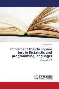 Implement the chi square test in R(statistic and programming language)