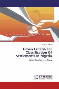 Urban Criteria For Classification Of Settlements In Nigeria - Ofem, Beulah I.