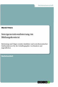Intergenerationalisierung im Bildungskontext - Peters, Marek