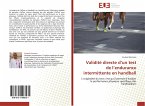 Validité directe d¿un test de l¿endurance intermittente en handball